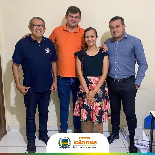 Agente Territorial do SEBRAE visita município de João Dias e conversa com Prefeito Marcelo Oliveira.